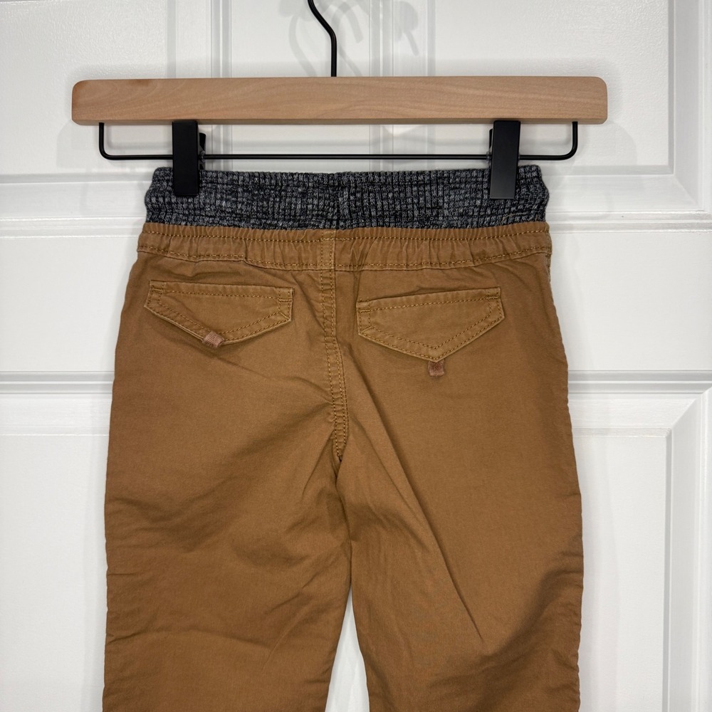 Sonoma Goods For Life Boys Brown Utility Jogger Pants Size 4 Elastic Waist - Picture 5 of 7